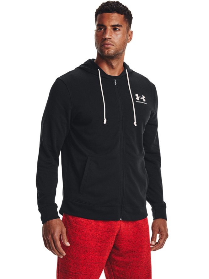 Bluza dresowa męska Under Armour UA Rival Terry Lc Fz - czarna