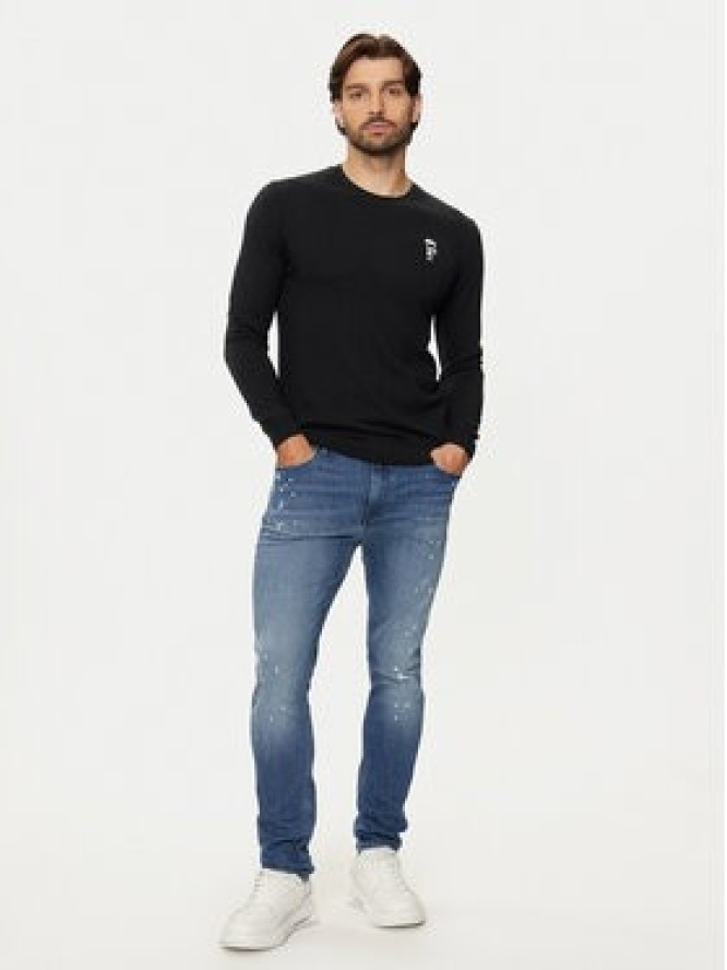 KARL LAGERFELD Sweter 655013 544399 Czarny Regular Fit