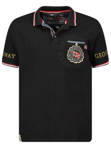 Geographical Norway Koszulka polo w kolorze czarnym rozmiar: S