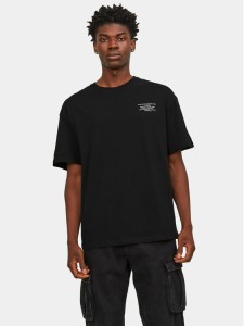 Jack&Jones T-Shirt Riley 12250651 Czarny Regular Fit