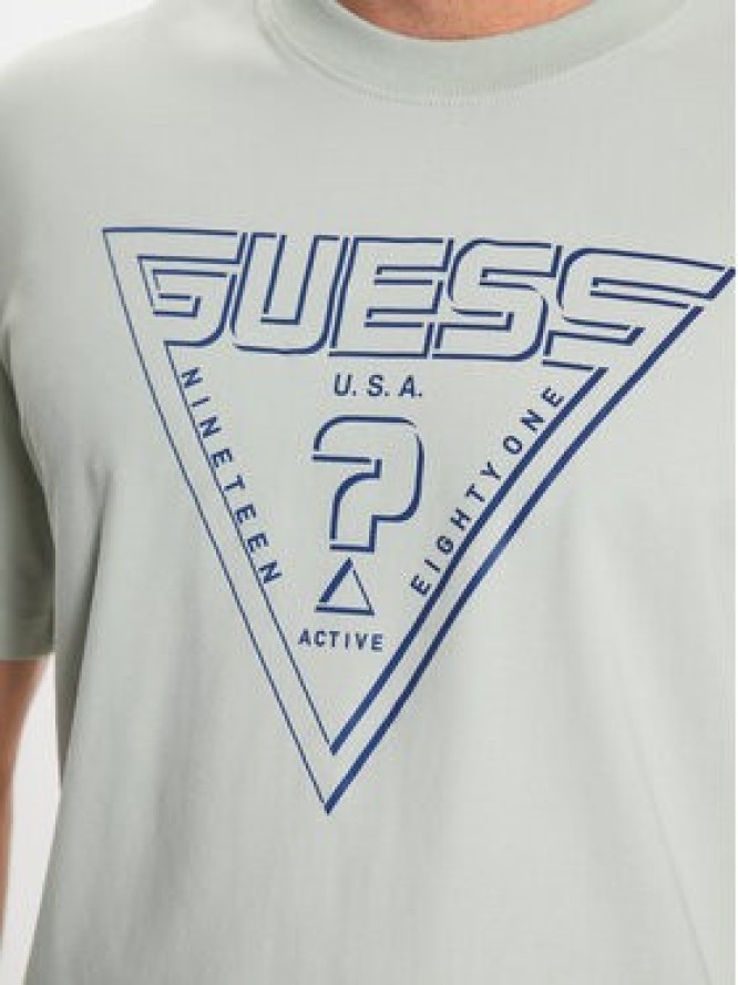 Guess T-Shirt Z3YI04 J1314 Niebieski Regular Fit