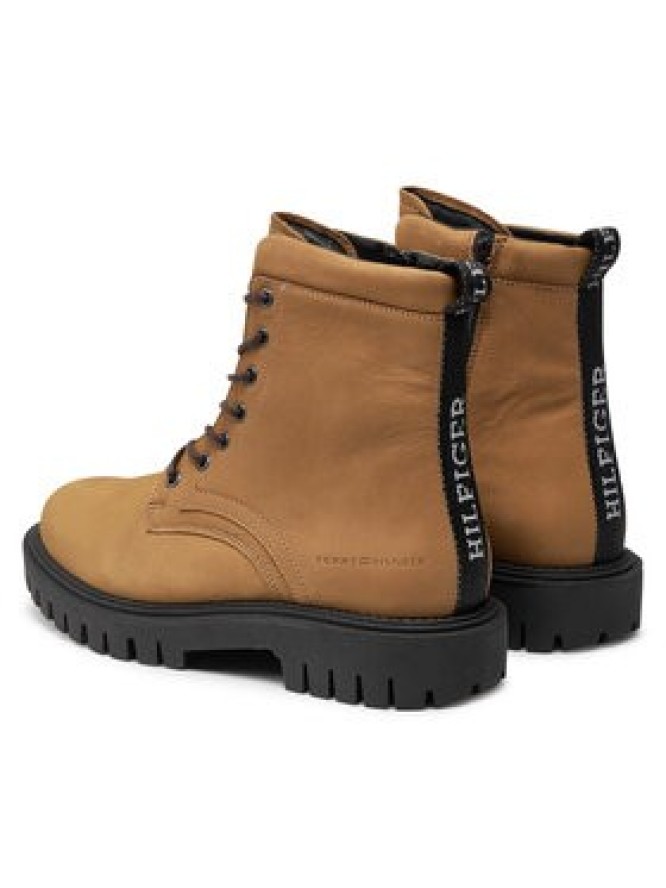 Tommy Hilfiger Trapery Casual Hilfiger Chunk Z Nbk Boot FM0FM05149 Brązowy