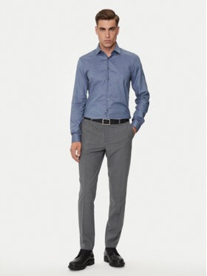 Calvin Klein Koszula K10K113164 Granatowy Slim Fit