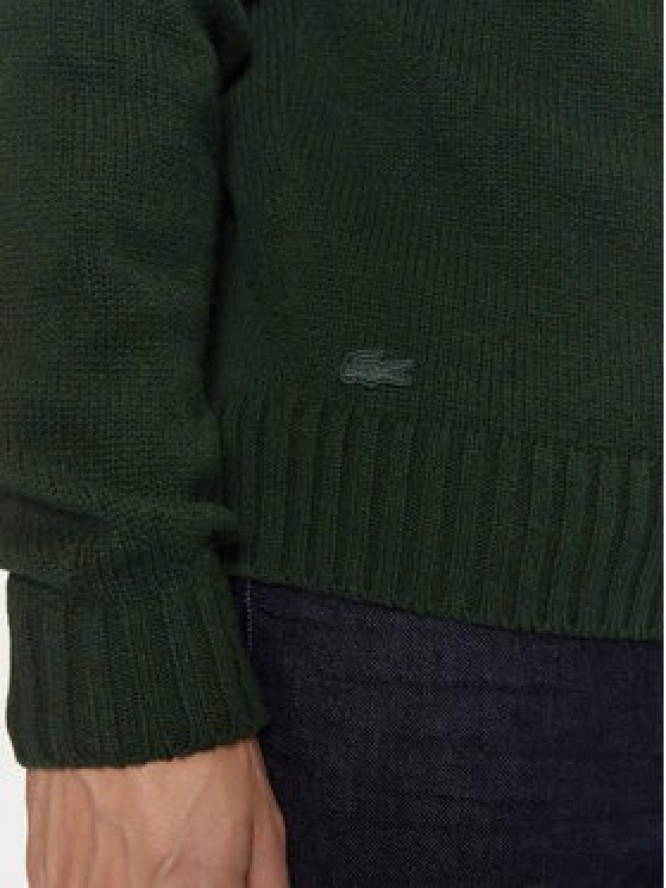 Lacoste Sweter AH3145 Zielony Classic Fit