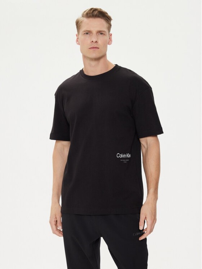 Calvin Klein T-Shirt Off Placement K10K113102 Czarny Regular Fit