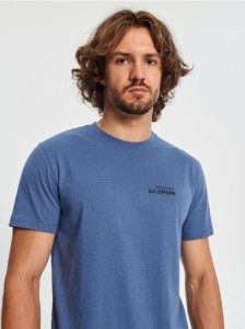 Koszulka z nadrukiem - niebieski