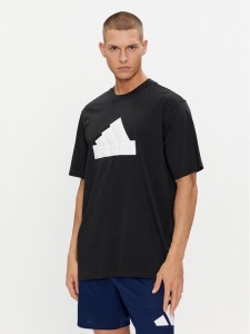 adidas T-Shirt IN1622 Czarny Loose Fit