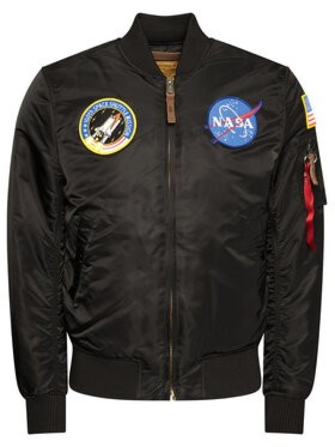 Alpha Industries Kurtka bomber Nasa 166107 Czarny Regular Fit