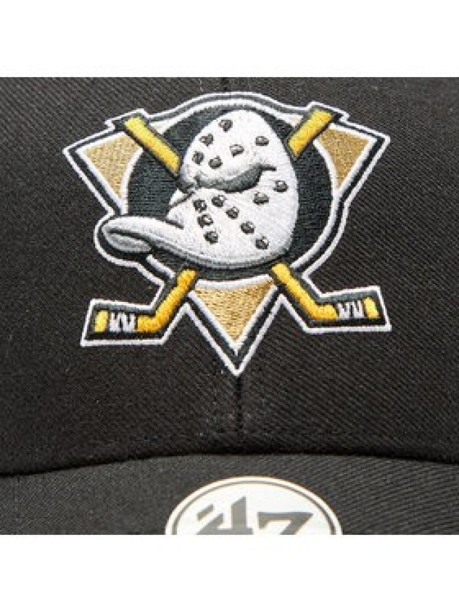 47 Brand Czapka z daszkiem NHL Anaheim Ducks Ballpark Snap 47 MVP H-BLPMS25WBP-BKA Czarny