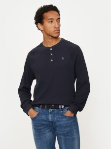 U.S. Polo Assn. Longsleeve MUP1589 Granatowy Regular Fit