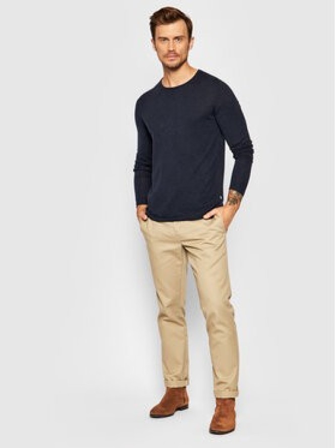 Selected Homme Sweter Rome 16079774 Granatowy Regular Fit