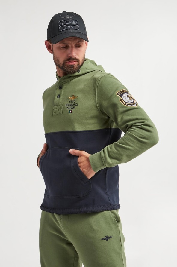 Bluza z kapturem męska AERONAUTICA MILITARE