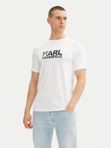 KARL LAGERFELD T-Shirt 755087 552235 Biały Regular Fit