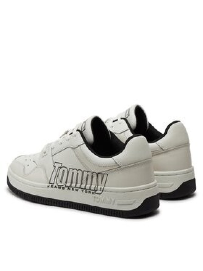 Tommy Jeans Sneakersy Tjm Basket Logo EM0EM01257 Biały
