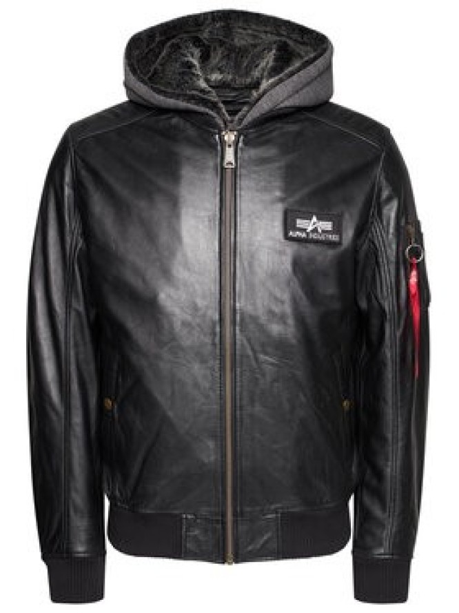 Alpha Industries Kurtka skórzana Ma-1 D-Tec 193129 Czarny Regular Fit