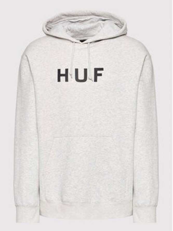 HUF Bluza Essentials Og Logo PF00490 Szary Regular Fit