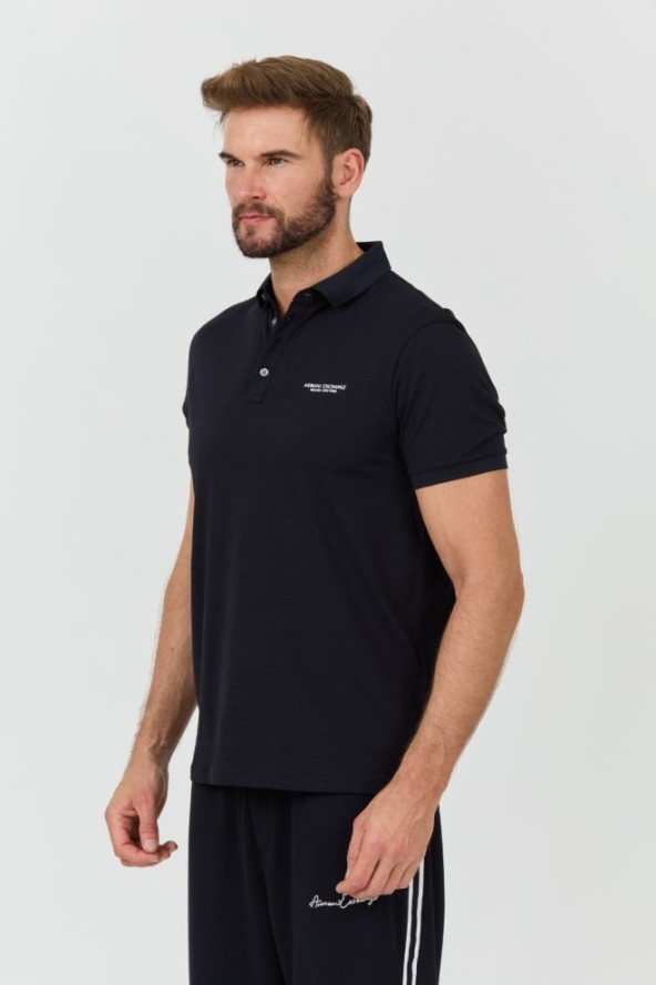 ARMANI EXCHANGE Granatowe polo