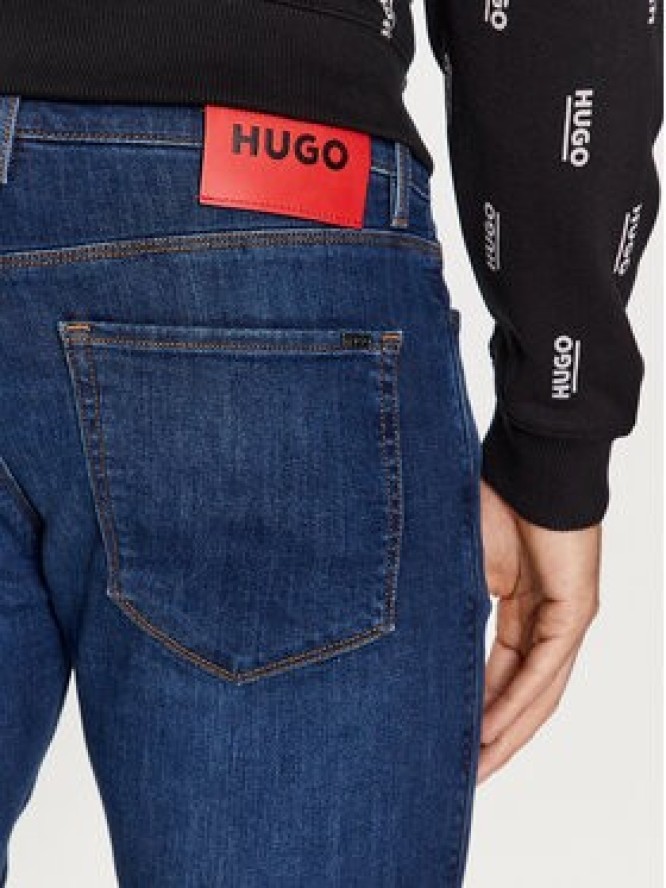 Hugo Jeansy Hugo 734 50493713 Granatowy Extra Slim Fit