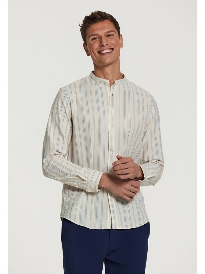 SHIWI Koszula w kolorze kremowo-błękitnym rozmiar: XL