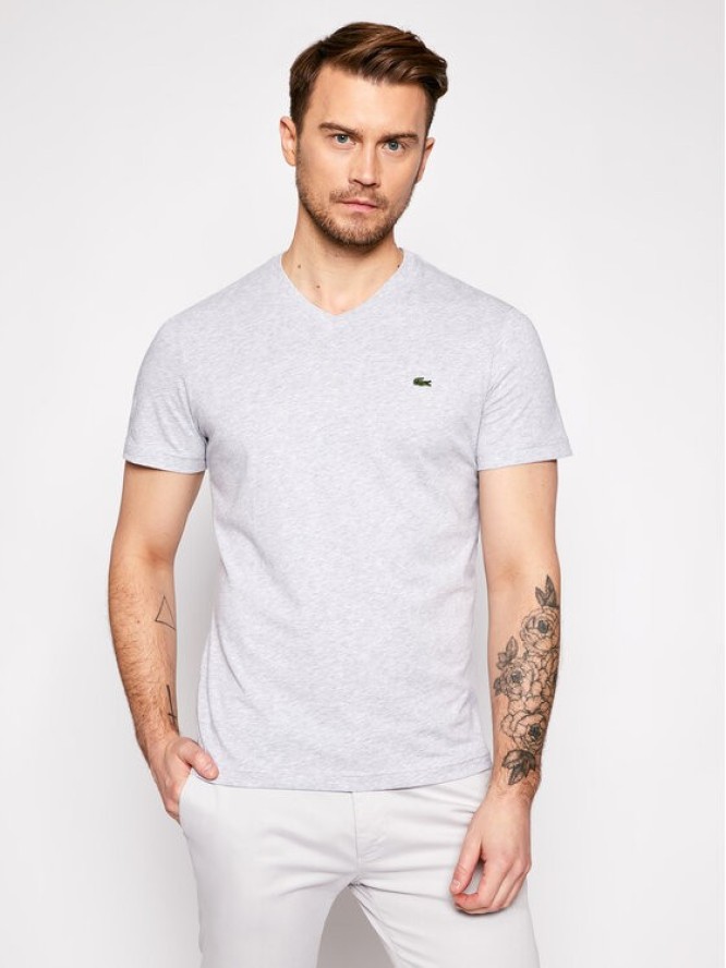 Lacoste T-Shirt TH2036 Szary Regular Fit