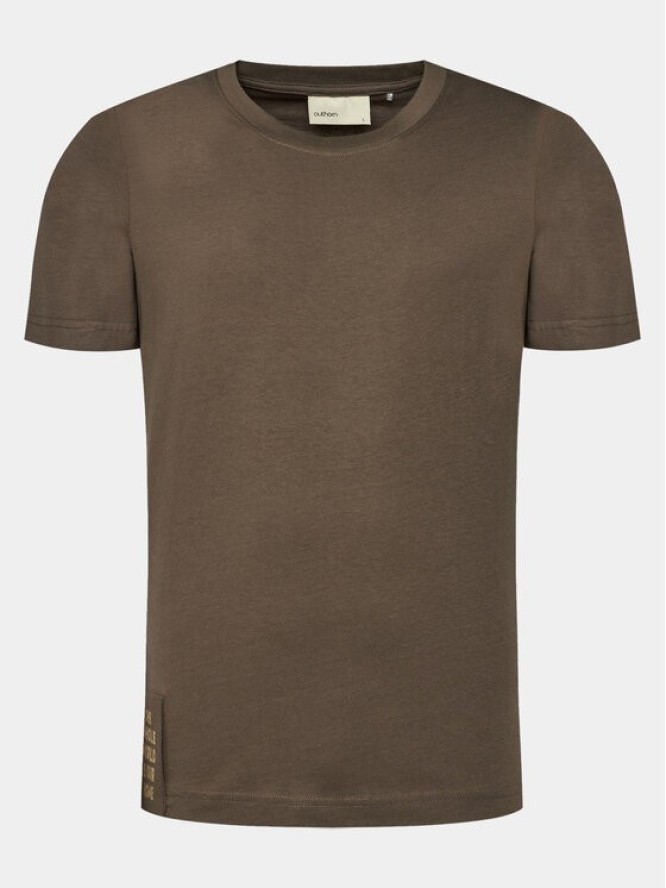 Outhorn T-Shirt OTHAW23TTSHM0937 Khaki Regular Fit