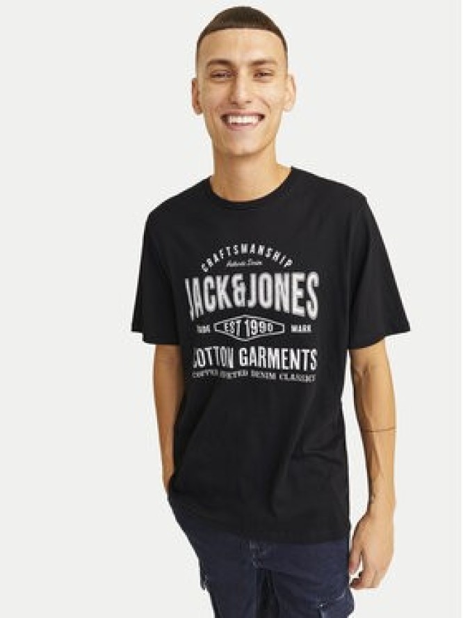 Jack&Jones T-Shirt Jeans 12256779 Czarny Standard Fit