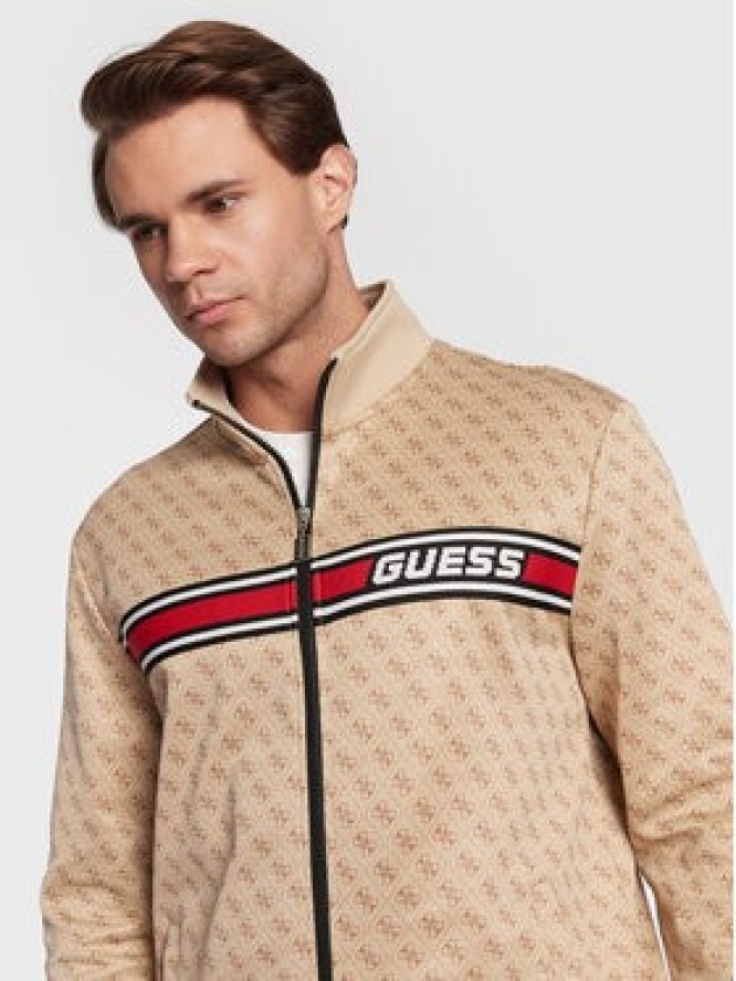 Guess Bluza Korbin Z2BQ06 FL04Q Beżowy Regular Fit