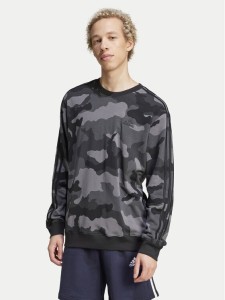 adidas Bluza Seasonal Essentials Camouflage IY6633 Szary Regular Fit