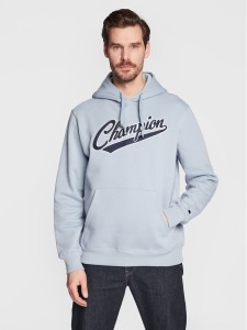 Champion Bluza Heavy Fleece Vintage Logo 217886 Niebieski Relaxed Fit