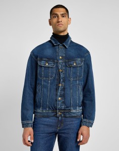 LEE MĘSKA KURTKA JENSOWA RELAXED RIDER JACKET ORCHID BLUE 112355580 L86Y008599