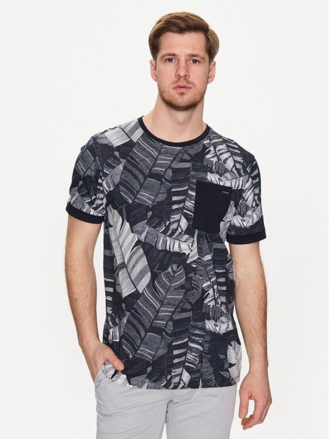 Lindbergh T-Shirt 30-420143 Granatowy Relaxed Fit