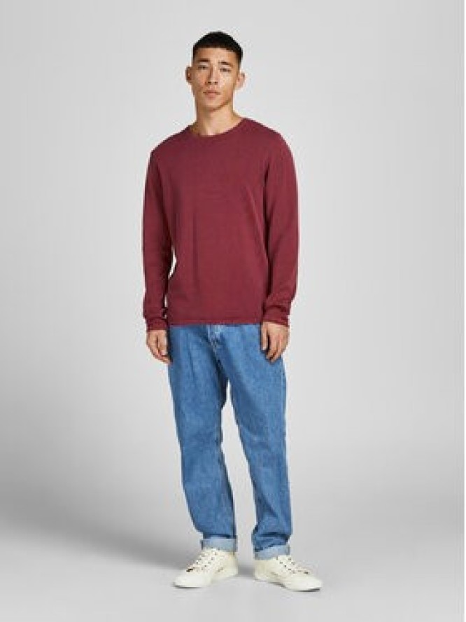 Jack&Jones Sweter Leo 12174001 Bordowy Regular Fit