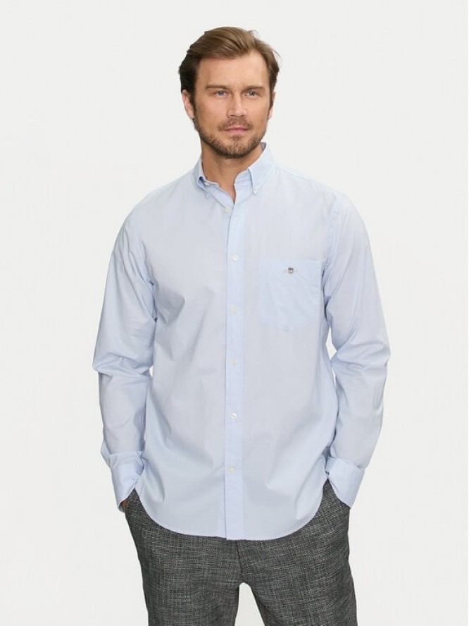 Gant Koszula 3000100 Błękitny Regular Fit