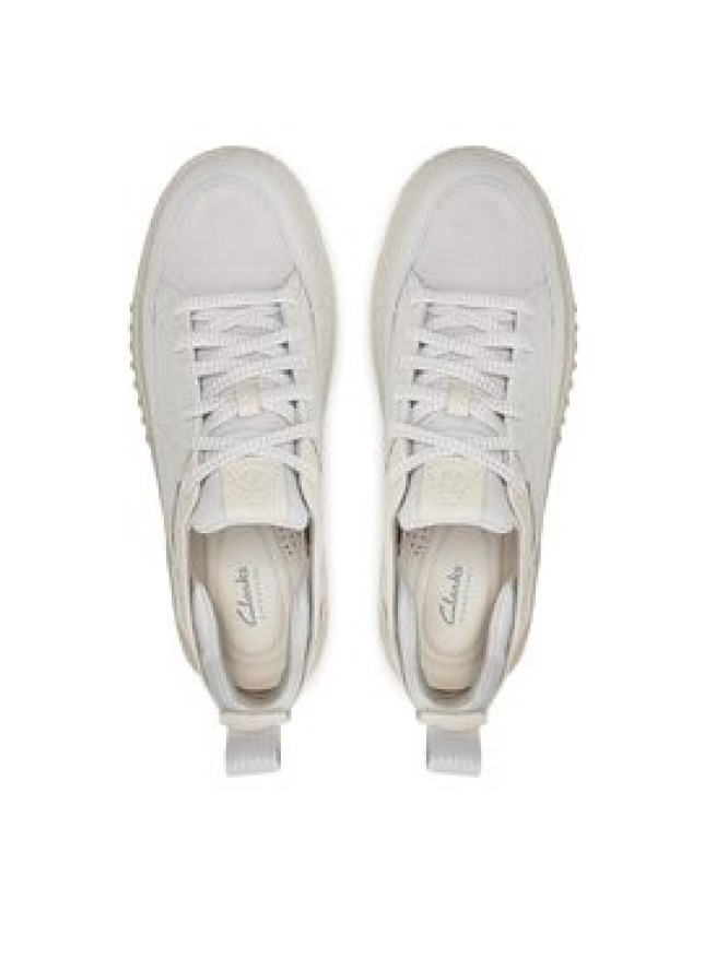 Clarks Sneakersy Somerset Lace 26176186 Biały