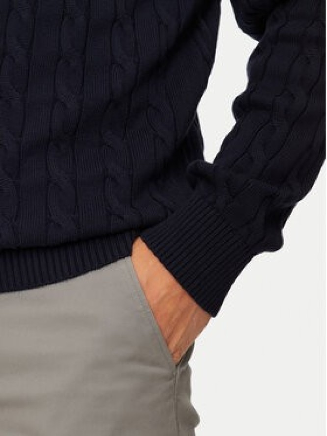 Gant Sweter 8050601 Granatowy Regular Fit