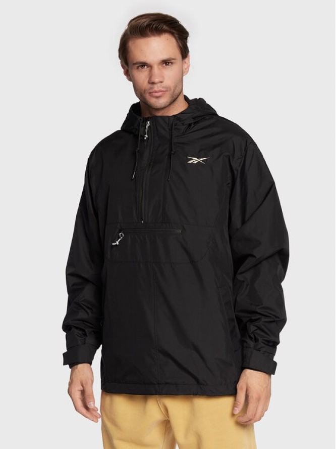 Reebok Kurtka anorak Vector HG8932 Czarny Relaxed Fit