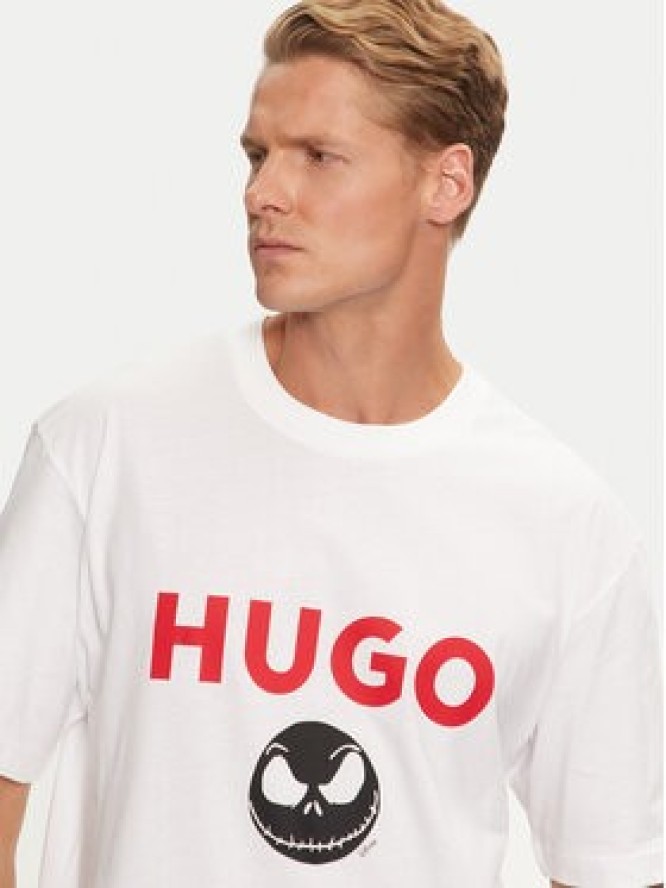 Hugo T-Shirt 50537986 Biały Regular Fit