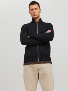 Jack&Jones Sweter 12223949 Czarny Regular Fit