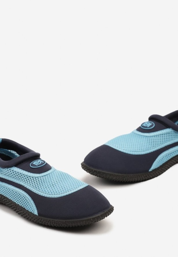 Granatowo-Niebieskie Płaskie Buty Sportowe do Wody Renelsea