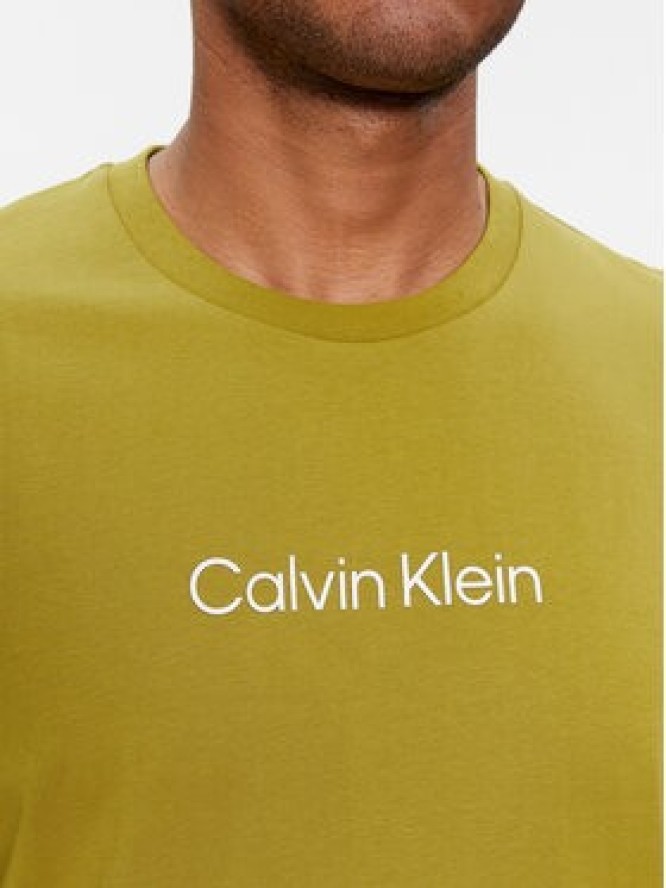 Calvin Klein T-Shirt Hero K10K111346 Zielony Regular Fit