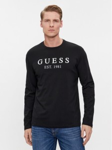 Guess Longsleeve U4RI11 K6YW0 Czarny Regular Fit