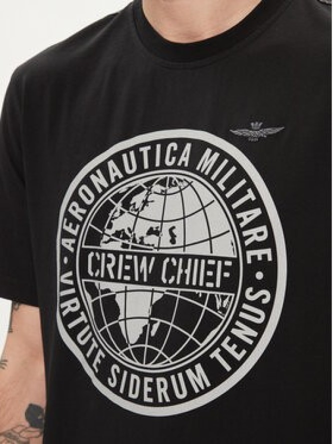 Aeronautica Militare T-Shirt 241TS2208J635 Czarny Regular Fit
