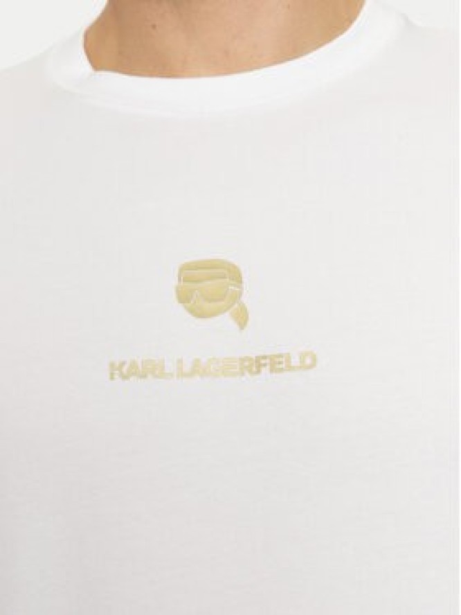 KARL LAGERFELD T-Shirt 755461 551235 Biały Regular Fit