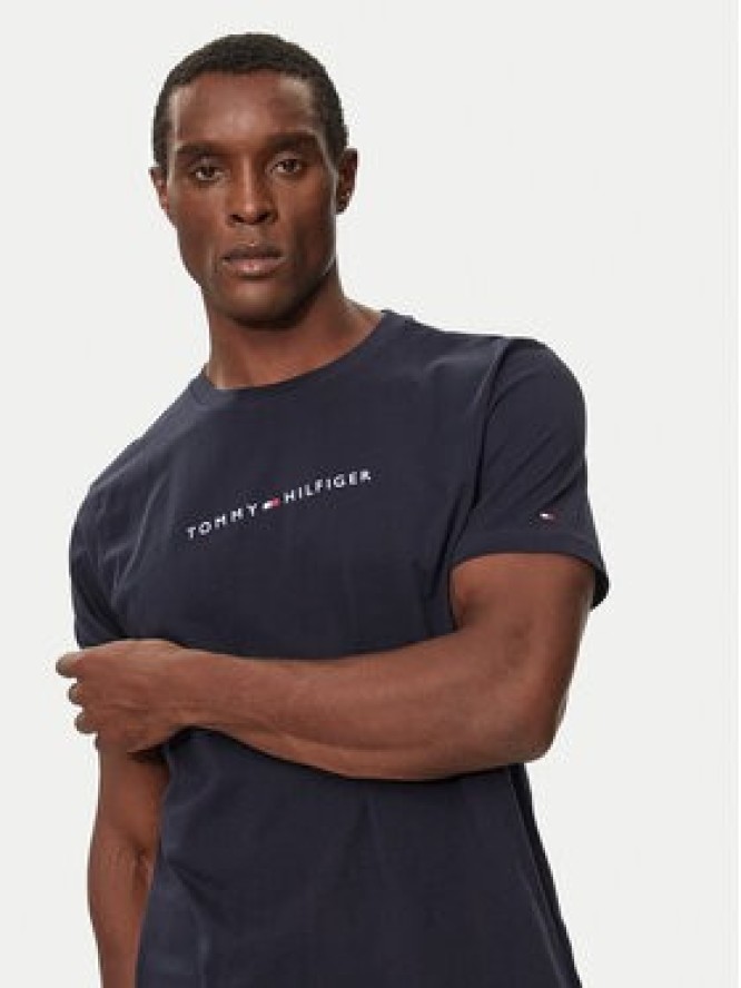 Tommy Hilfiger T-Shirt UM0UM03344 Granatowy Regular Fit