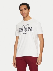 U.S. Polo Assn. T-Shirt MUP4083 Biały Regular Fit