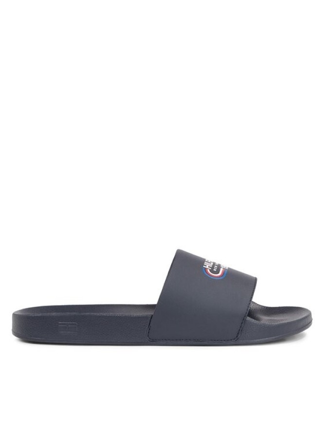 Tommy Hilfiger Klapki Rwb Hilfiger Oly Pool Slide FM0FM05019 Granatowy