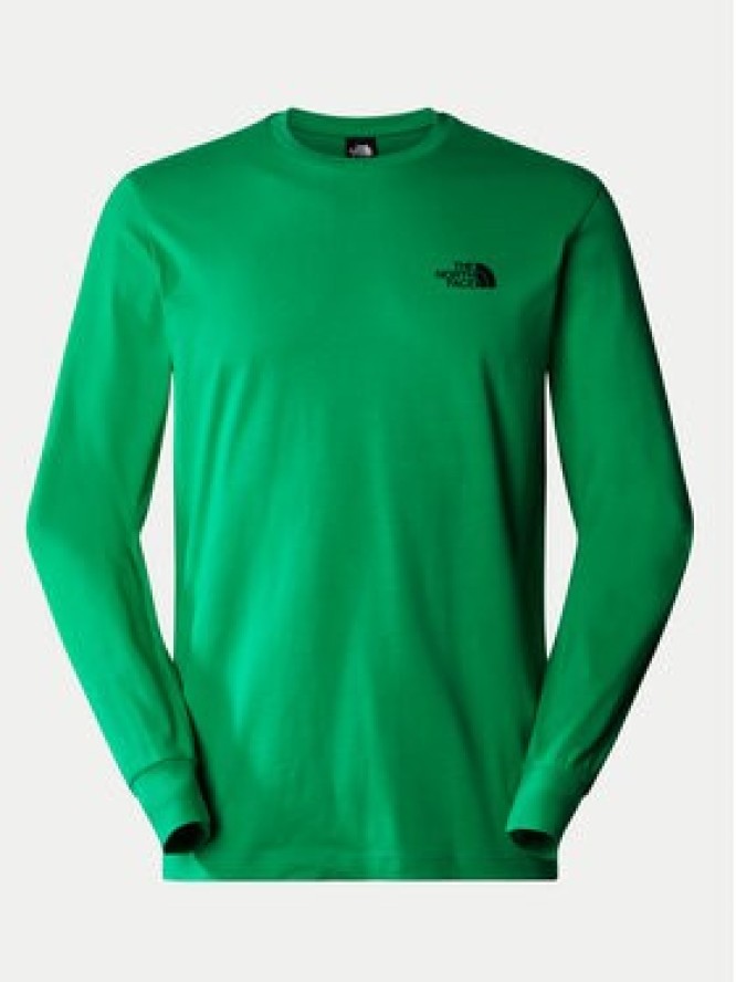 The North Face Longsleeve Redbox NF0A87NN Zielony Regular Fit