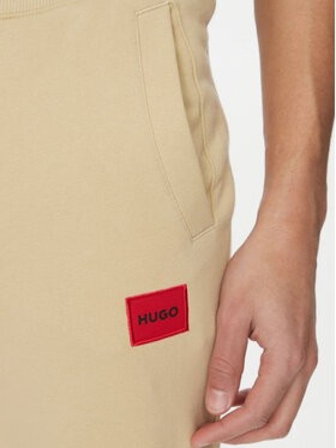 HUGO Spodnie dresowe Doak212 50447963 Beżowy Regular Fit