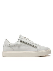 Calvin Klein Sneakersy Low Top Lace Up W/Zip HM0HM01475 Biały