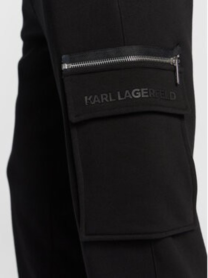 KARL LAGERFELD Spodnie dresowe 705013 524910 Czarny Regular Fit